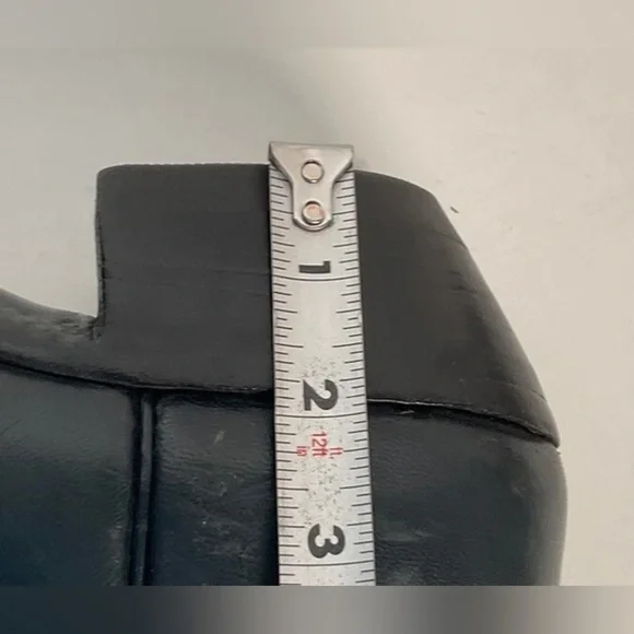 Vintage 1980s Lucchese San Antonio Navy Blue Cowboy Boots Men’s 9 B | Women’s 10 - Picture 4 of 16